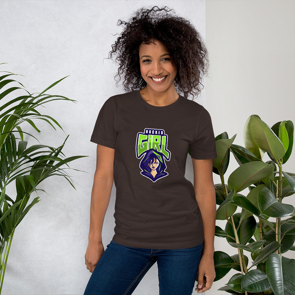Hackergirl v.1 - Short-Sleeve Unisex T-Shirt by DarkByteGear