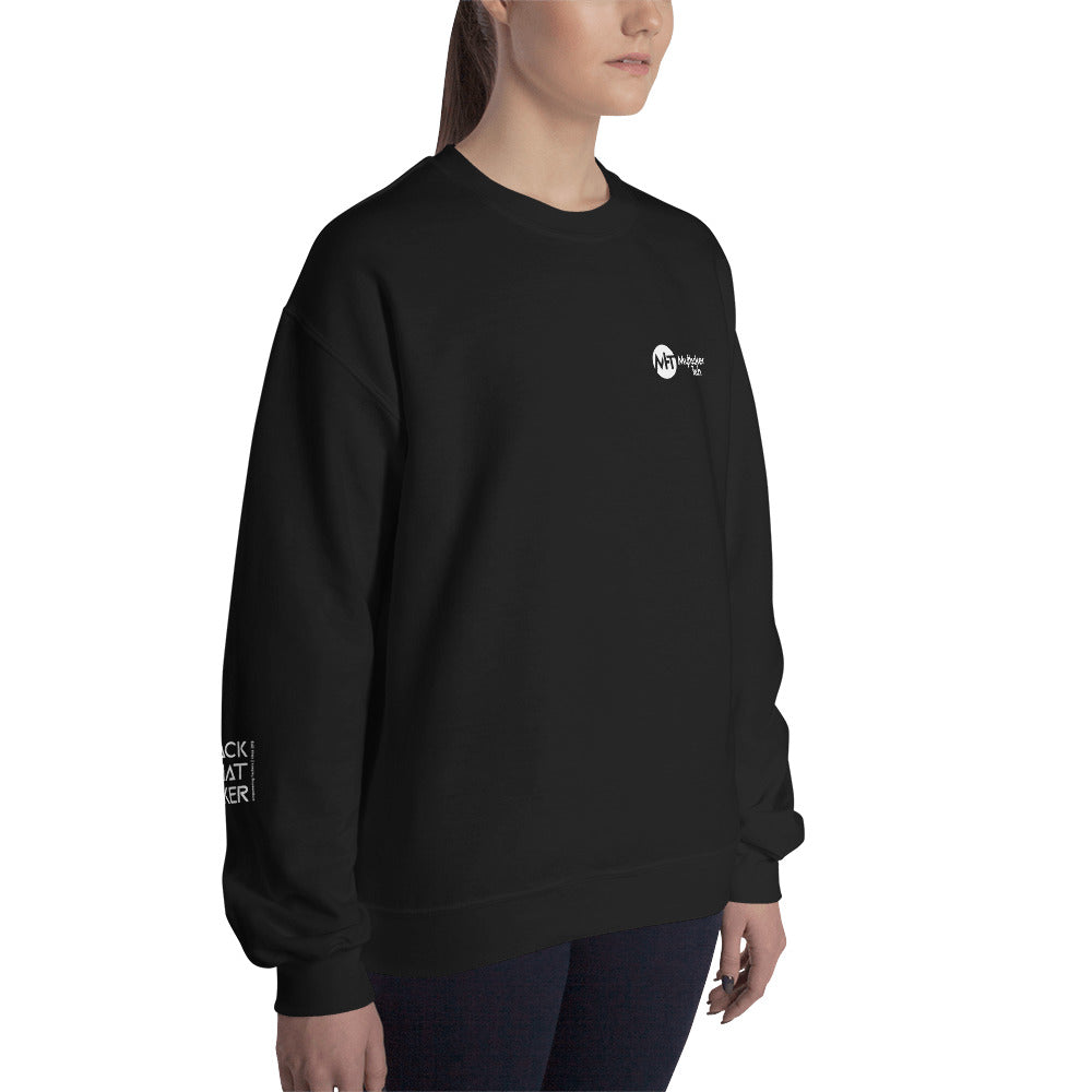 Black Hat Hacker v1 - Unisex Sweatshirt ( all sides print) by DarkByteGear