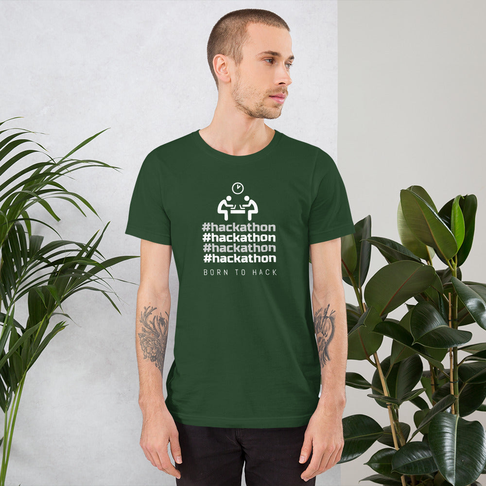 #hackathon - Short-Sleeve Unisex T-Shirt by DarkByteGear