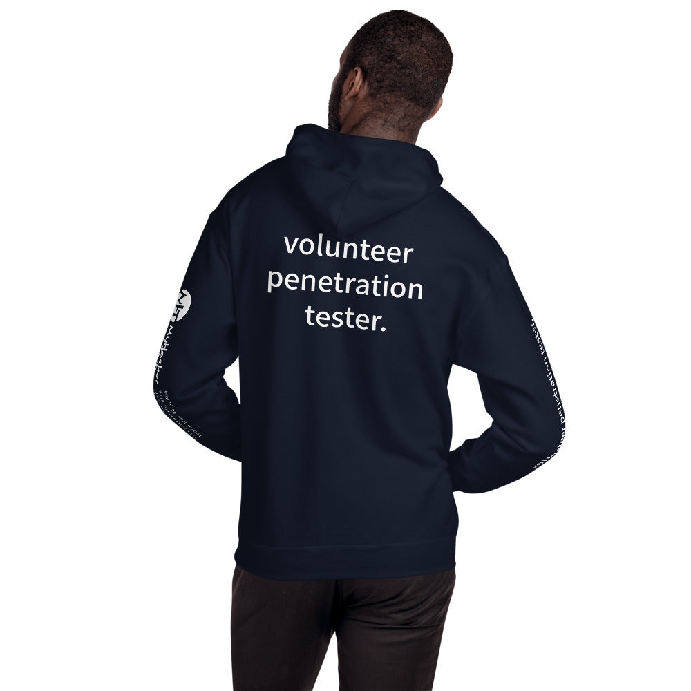 volunteer penetration tester - Unisex Hoodie (with all sides designs) by DarkByteGear