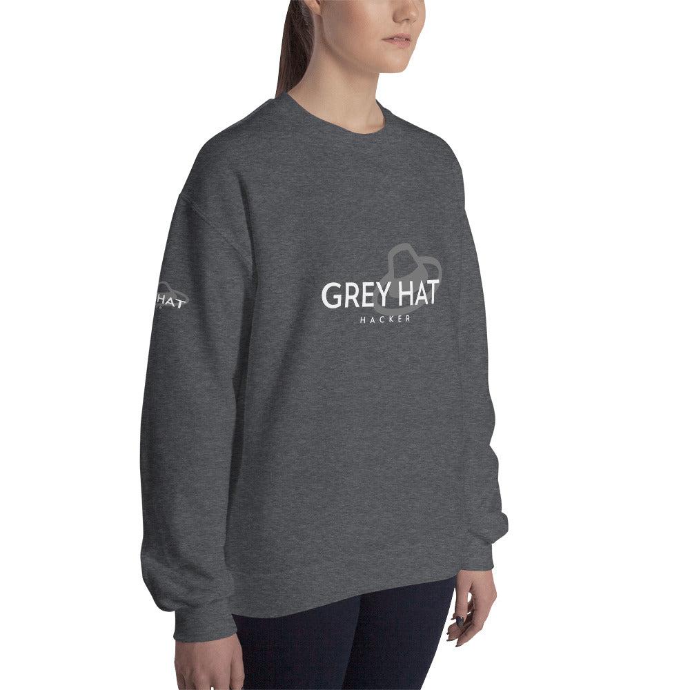 Grey Hat Hacker - Unisex Sweatshirt by DarkByteGear