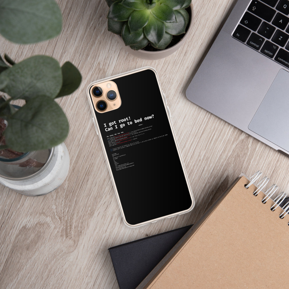 I got root! Can I go to bed now? - iPhone Case by DarkByteGear