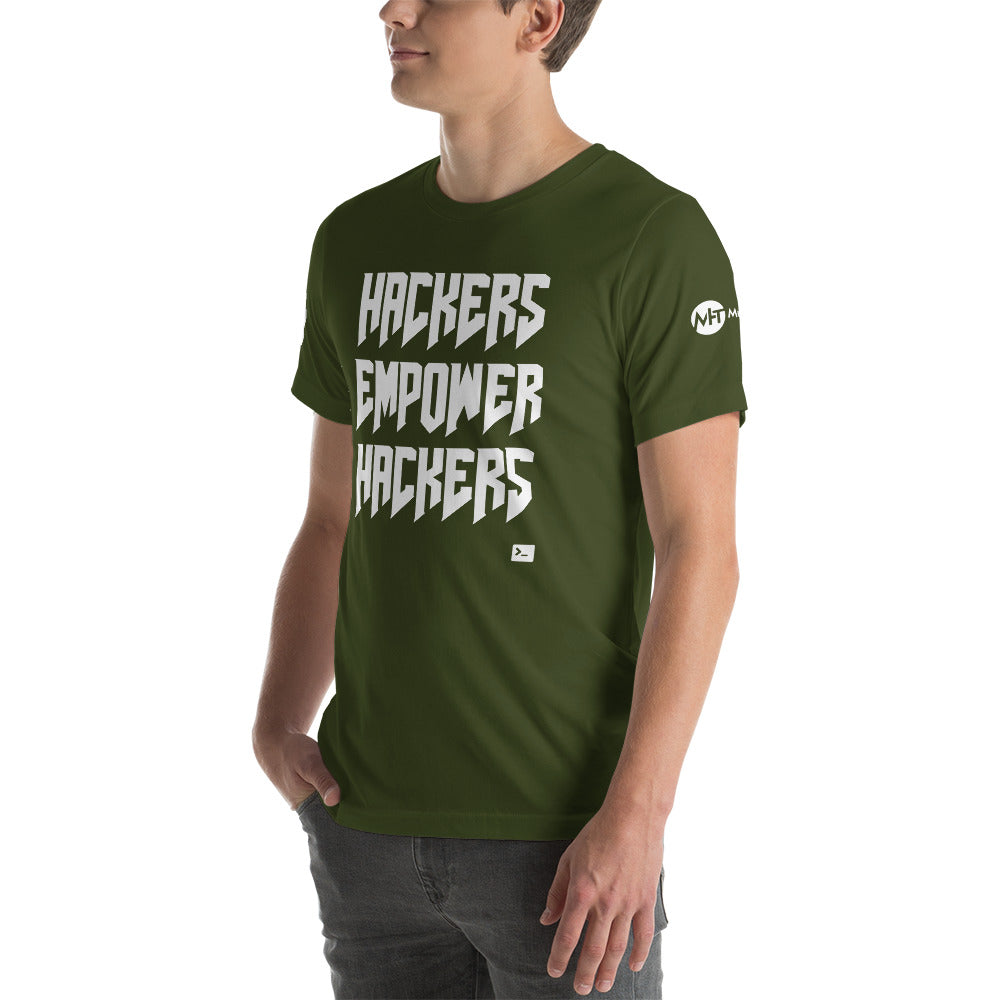 Hackers empower hackers - Short-Sleeve Unisex T-Shirt by DarkByteGear