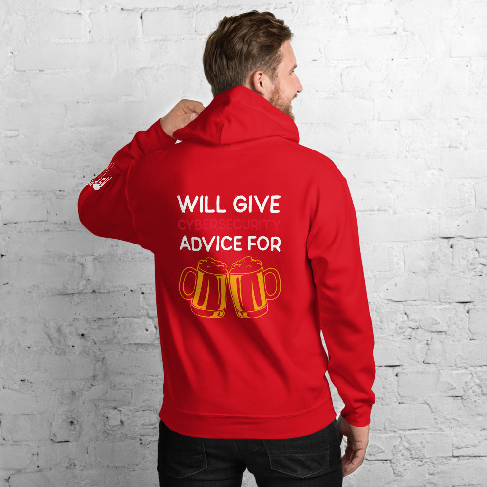 Will give cyber security advice for beer - Unisex Hoodie by DarkByteGear