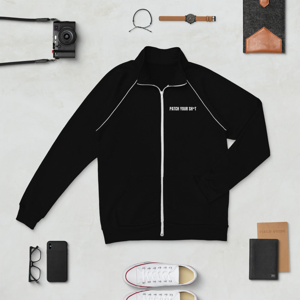 PATCH YOUR SH*T - Piped Fleece Jacket by DarkByteGear