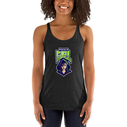 Hackergirl v.1 - Women's Racerback Tank by DarkByteGear