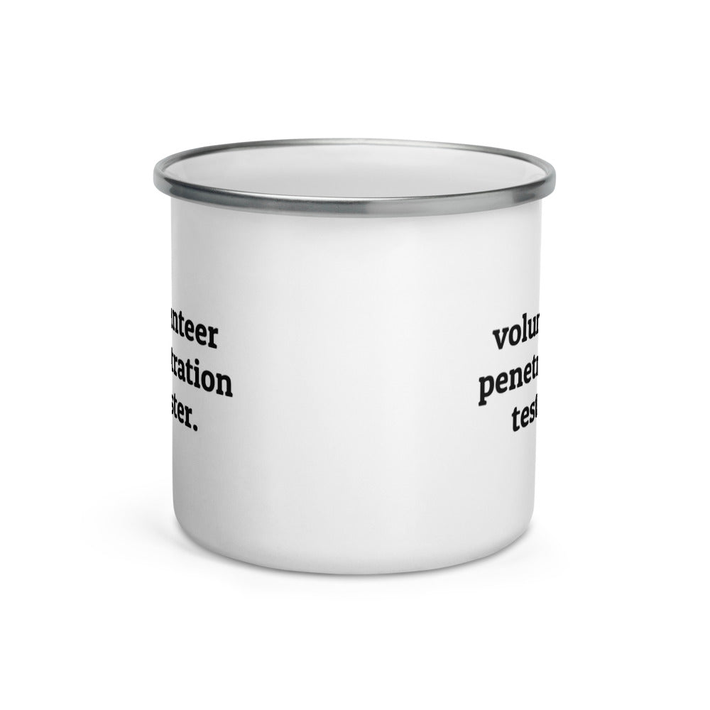 Volunteer penetration tester - Enamel Mug by DarkByteGear