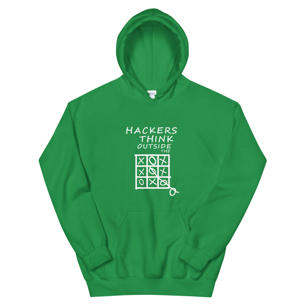 Hackers think outside the box - Unisex Hoodie by DarkByteGear