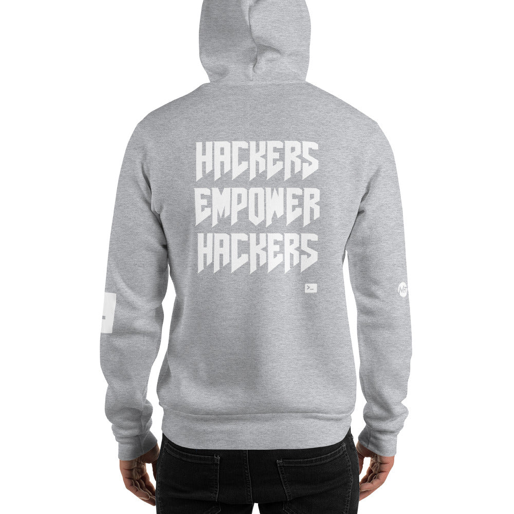 Hackers empower hackers - Unisex Hoodie by DarkByteGear