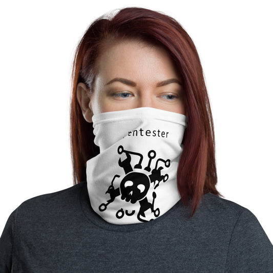 Pentester v4 - Neck Gaiter (black text) by DarkByteGear