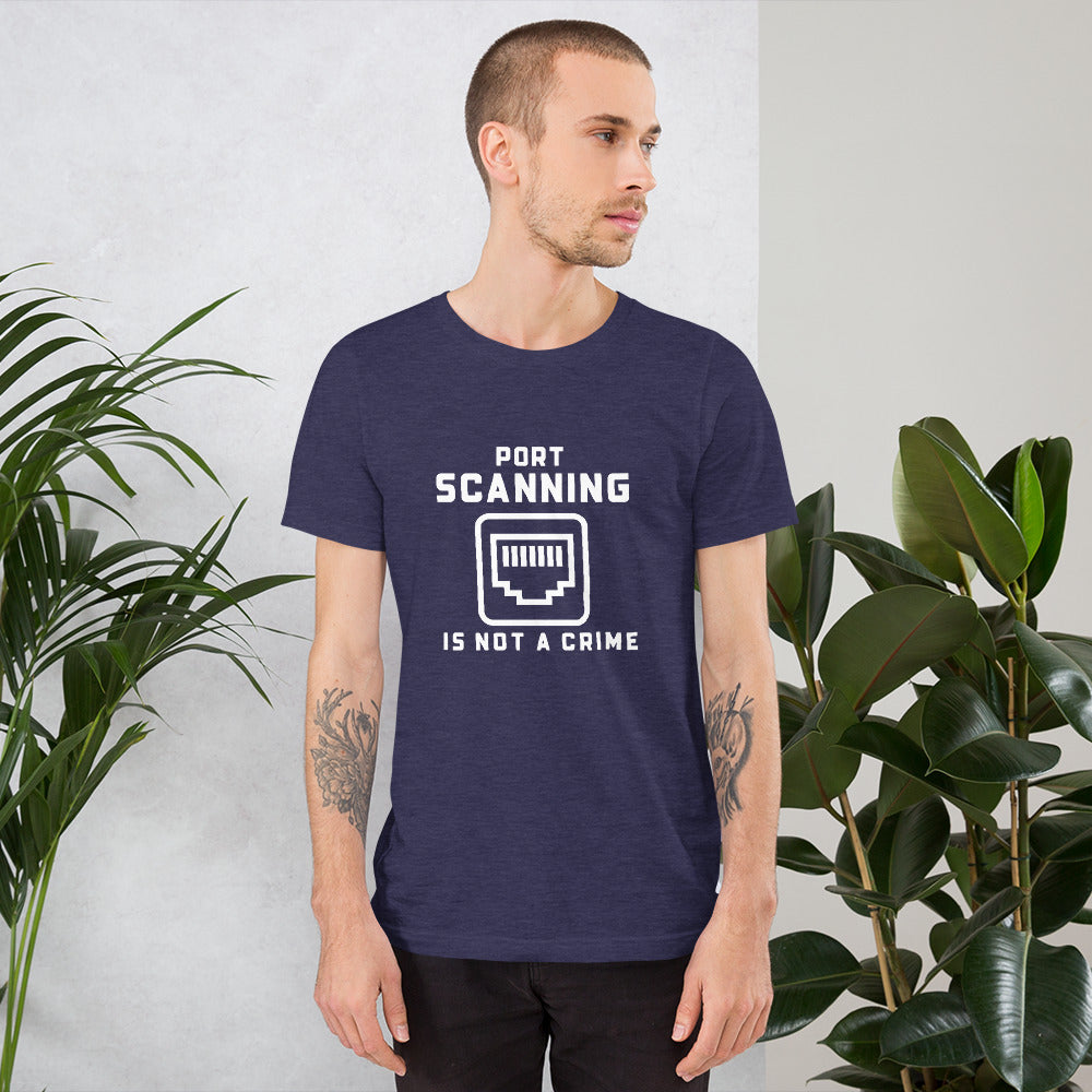 Port Scanning is not a crime - Short-Sleeve Unisex T-Shirt by DarkByteGear