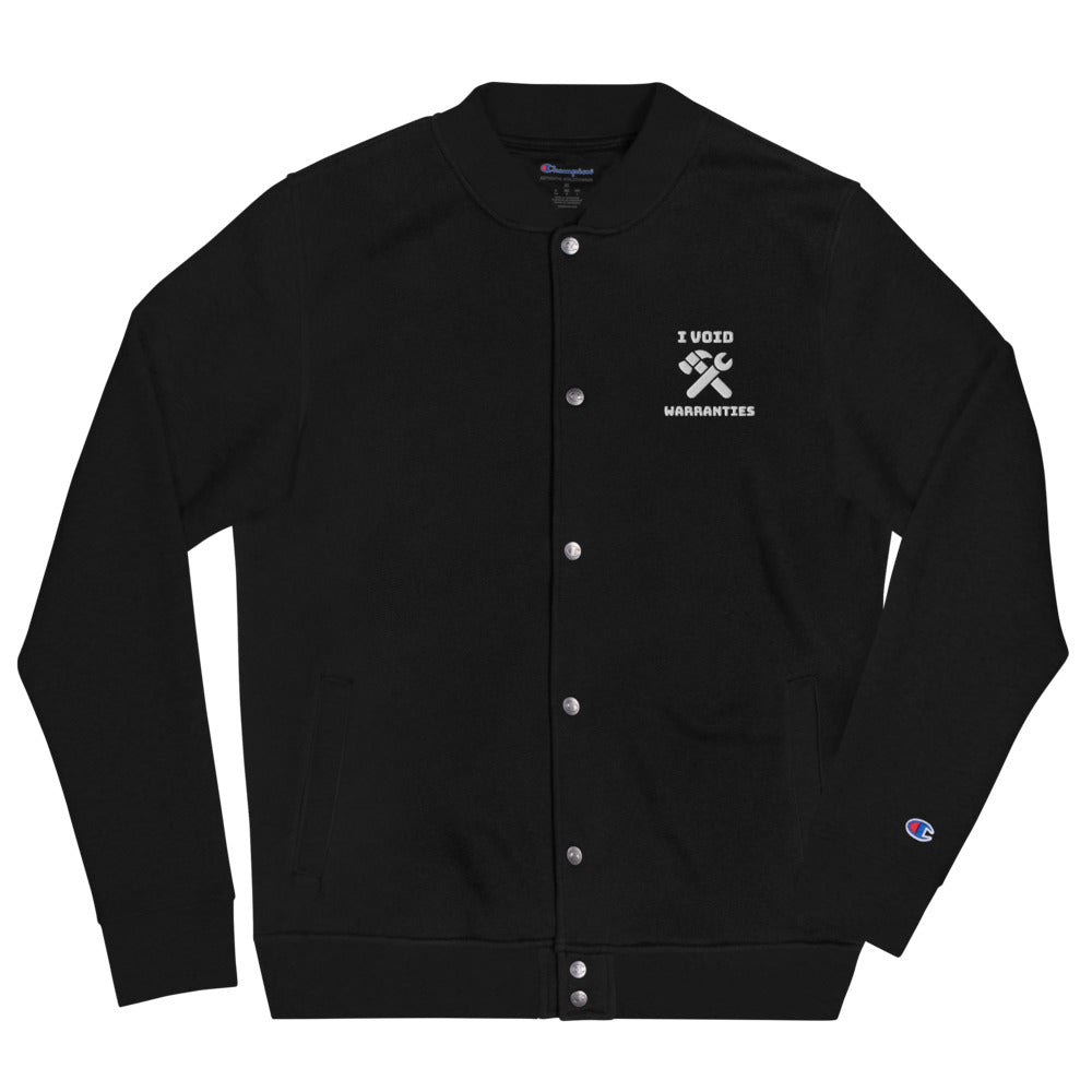 I void warranties - Embroidered Champion Bomber Jacket by DarkByteGear