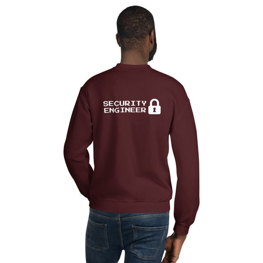 Security engineer - Unisex Sweatshirt (white text) by DarkByteGear