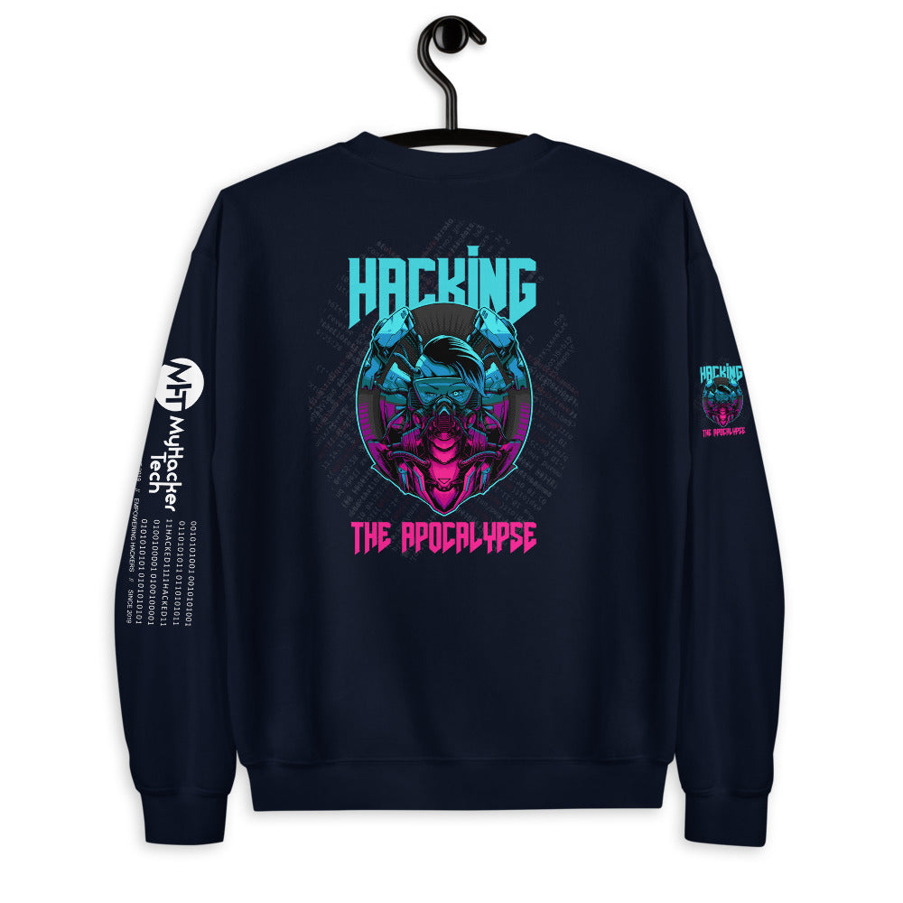 Hacking the apocalypse v2 - Unisex Sweatshirt by DarkByteGear