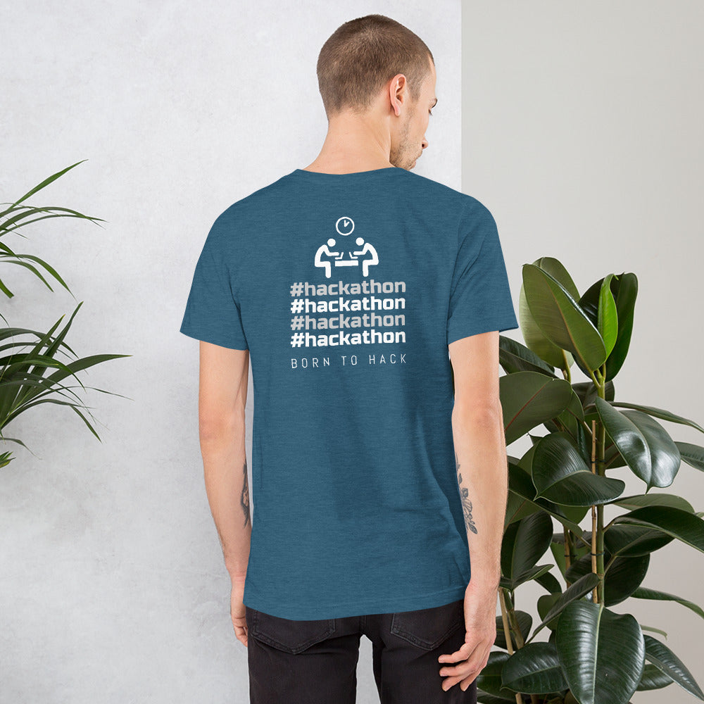 #hackathon - Short-Sleeve Unisex T-Shirt by DarkByteGear