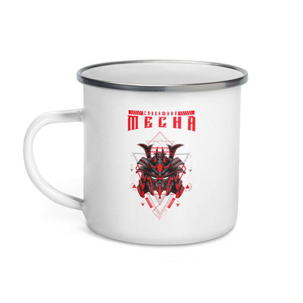 CyberWare Mecha - Enamel Mug by DarkByteGear