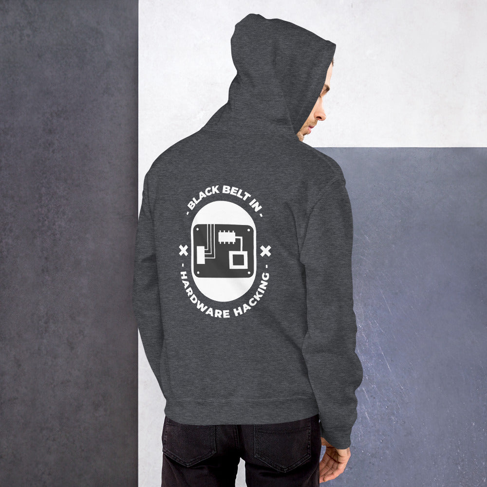 Black belt in hardware hacking - Unisex Hoodie by DarkByteGear