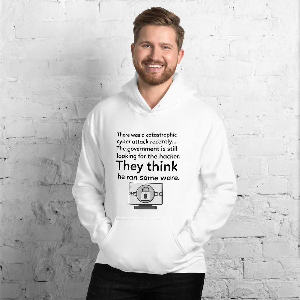 They think he ran some ware - Unisex Hoodie by DarkByteGear