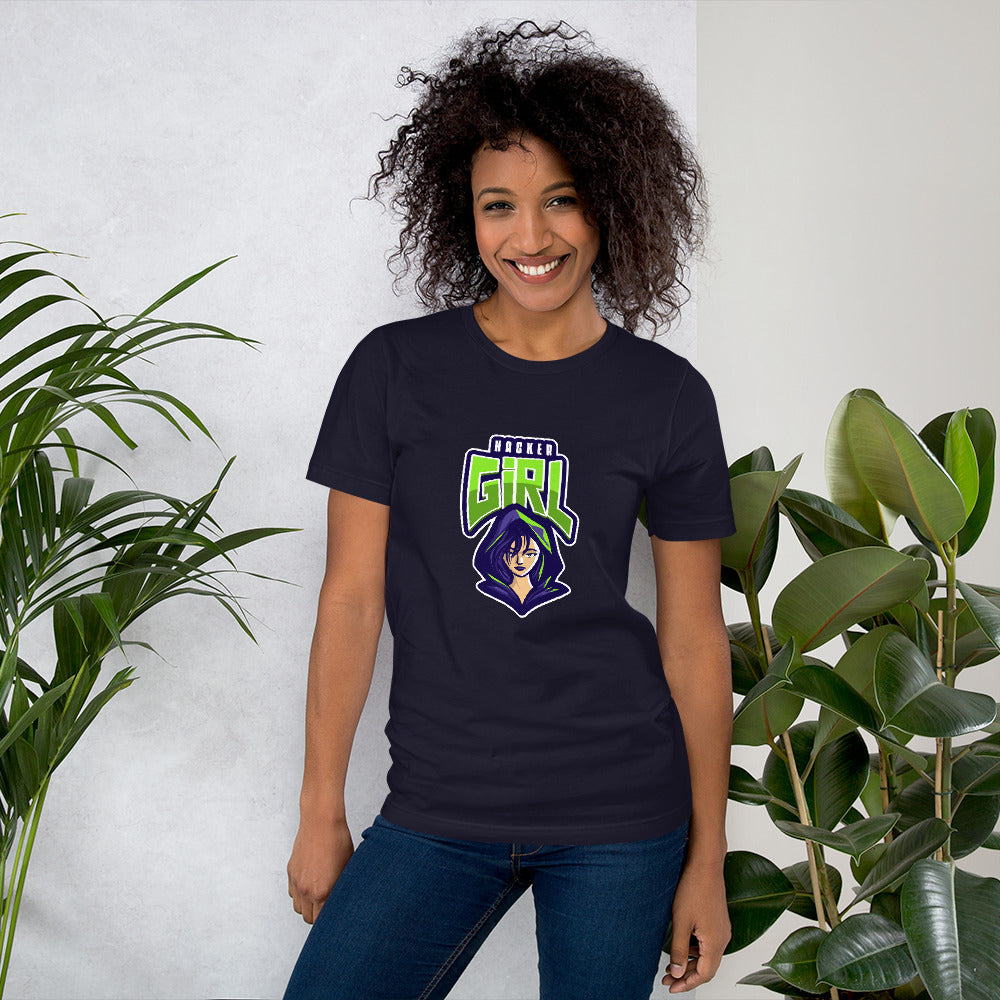 Hackergirl v.1 - Short-Sleeve Unisex T-Shirt by DarkByteGear