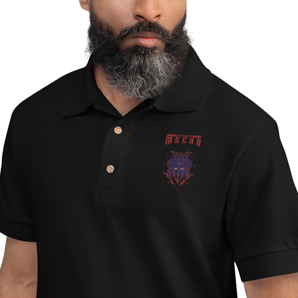 CyberWare Mecha - Embroidered Polo Shirt by DarkByteGear