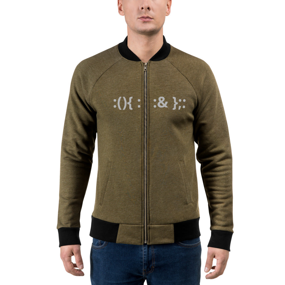 Linux Hackers - Bash Fork Bomb - Bomber Jacket by DarkByteGear