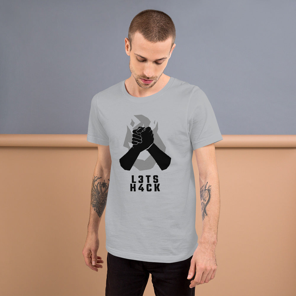 L3ts H4ck - Short-Sleeve Unisex T-Shirt by DarkByteGear