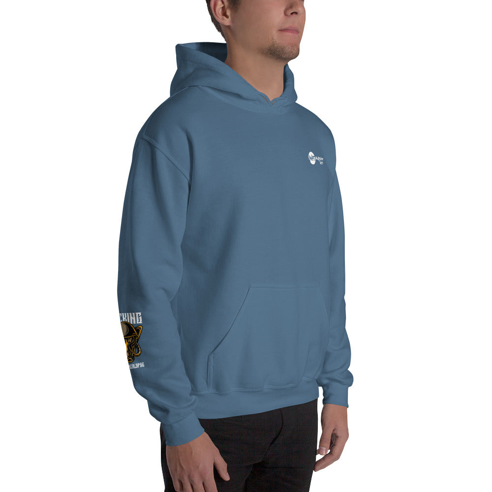 Hacking the apocalypse - Unisex Hoodie (with all sides design) by DarkByteGear