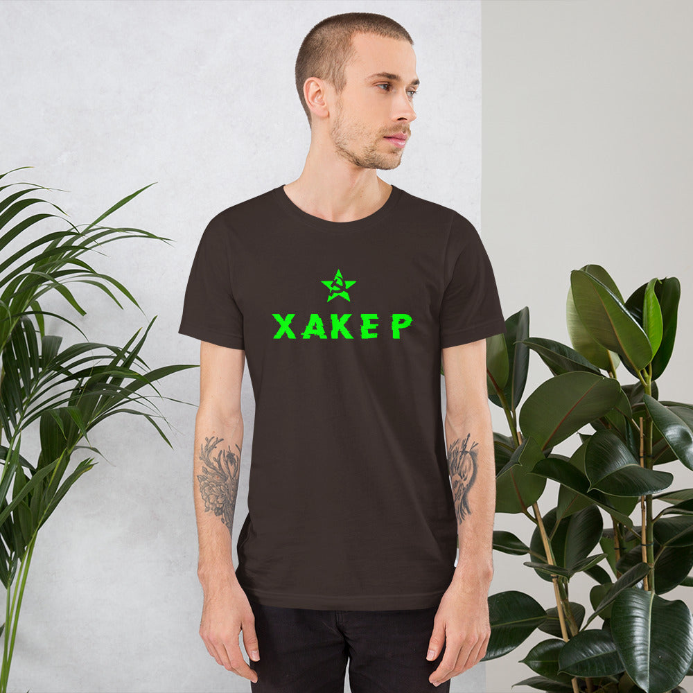 X A K E P - Short-Sleeve Unisex T-Shirt (green) by DarkByteGear