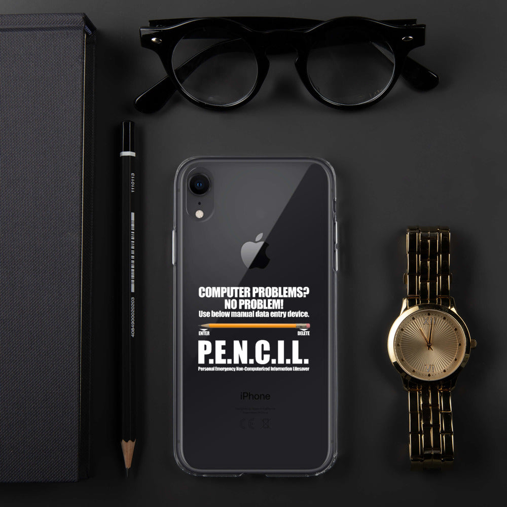 P.E.N.C.I.L. - iPhone Case (white text) by DarkByteGear