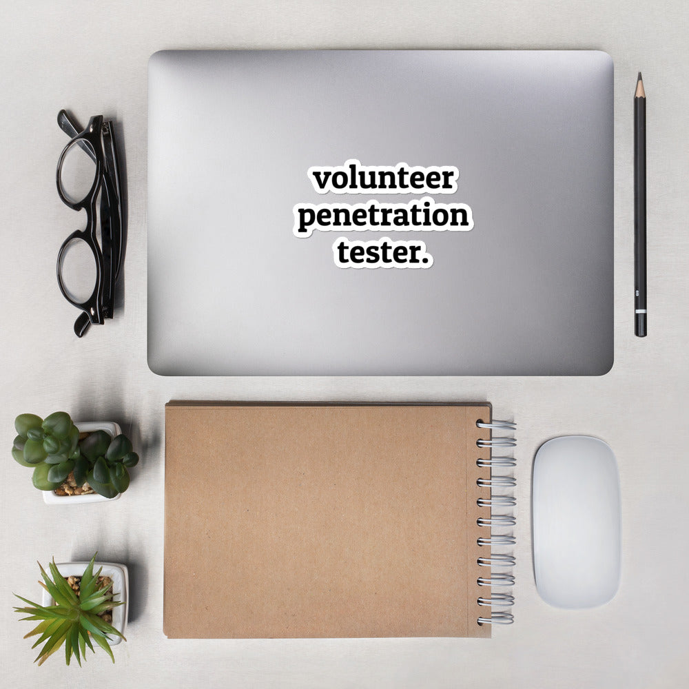 Volunteer penetration tester - Bubble-free stickers by DarkByteGear