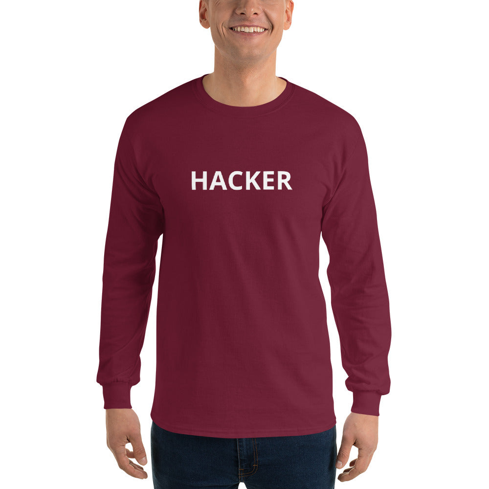 Hacker - Men’s Long Sleeve Shirt by DarkByteGear