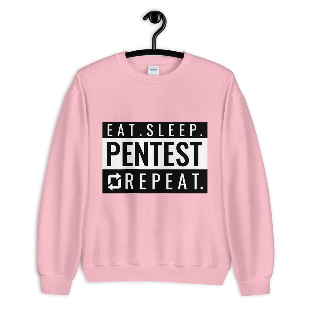 Eat sleep pentest repeat - Unisex Sweatshirt by DarkByteGear