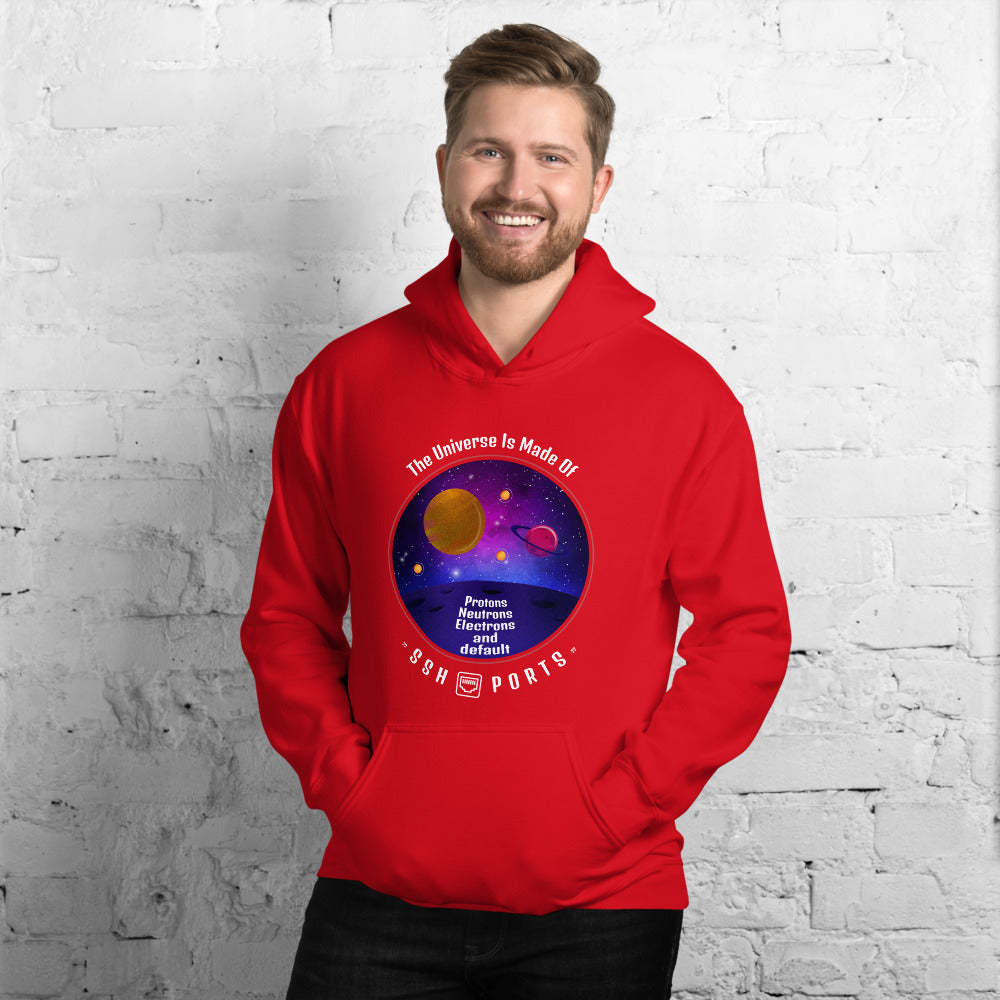 The Universe Is Made Of Default SSH Ports - Unisex Hoodie by DarkByteGear
