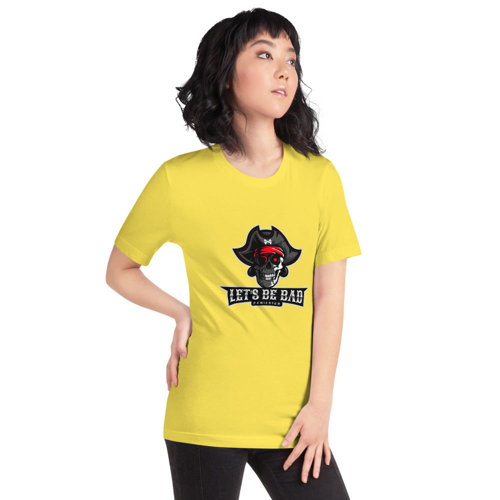 Let's be bad - Short-Sleeve Unisex T-Shirt (white) by DarkByteGear