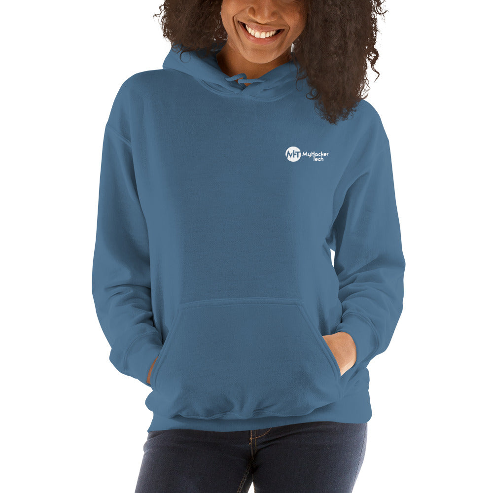stay at at home, wear a mask - Unisex Hoodie (with back design) by DarkByteGear
