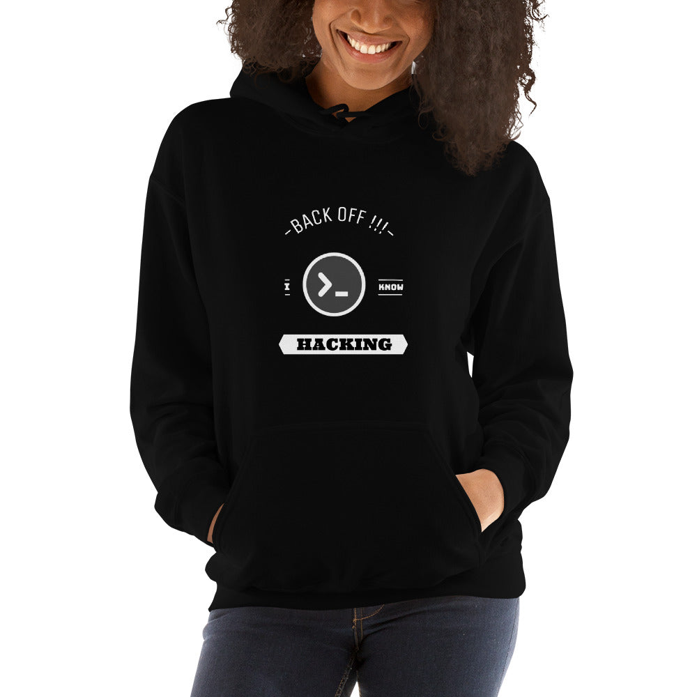 Back off I know hacking - Unisex Hoodie by DarkByteGear