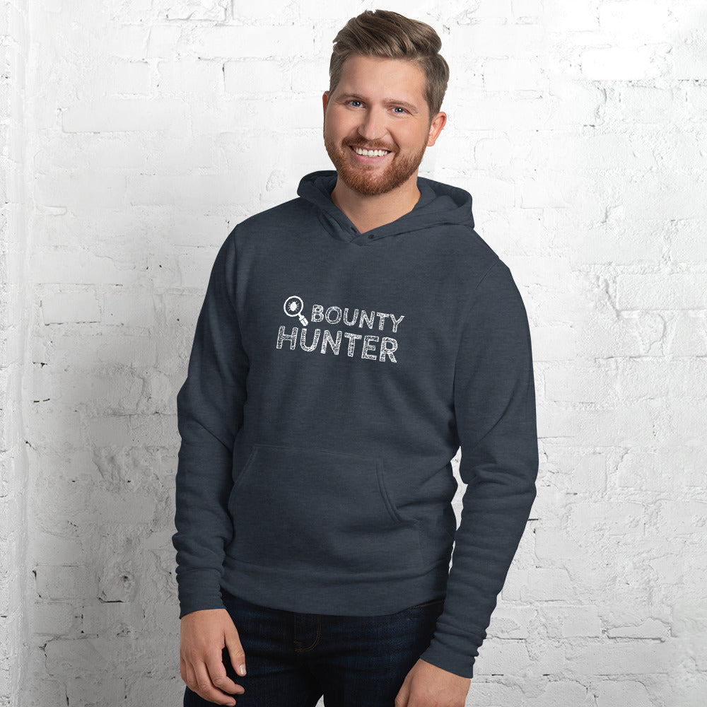 Bug bounty hunter - Unisex hoodie (white text) by DarkByteGear