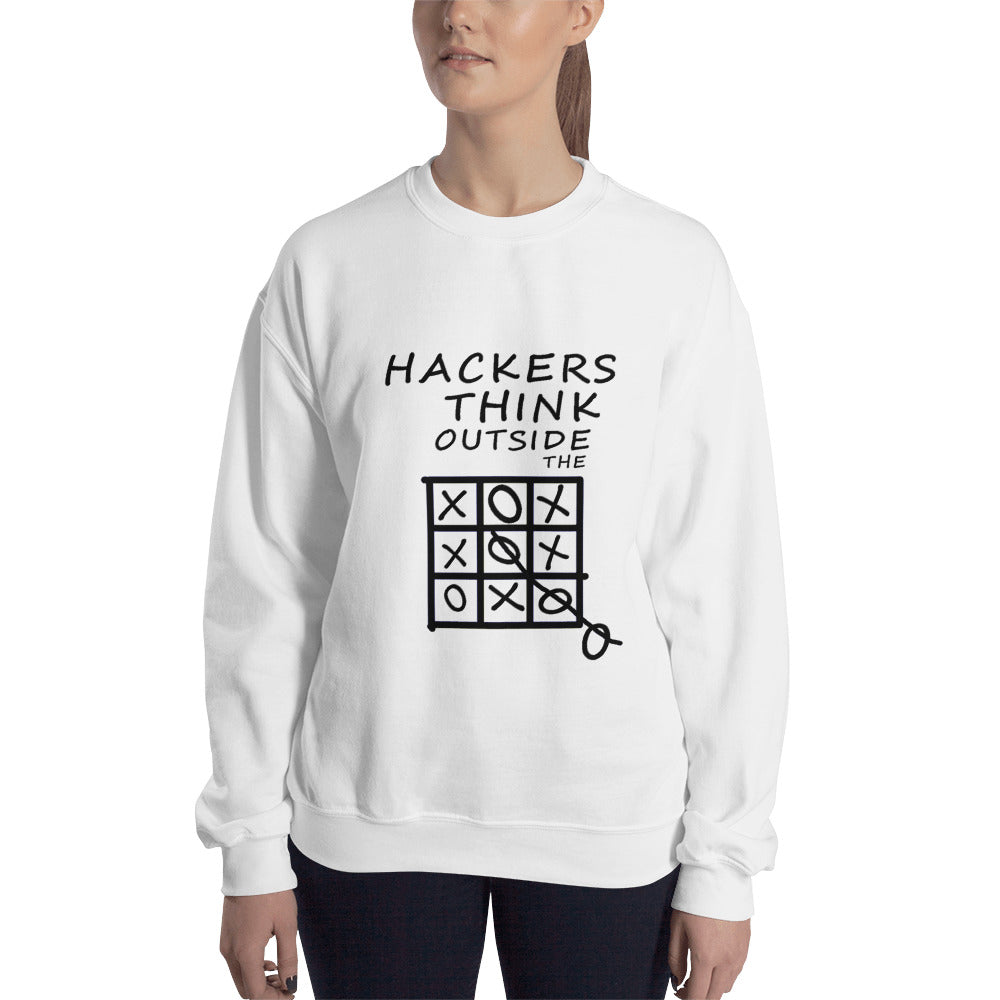 Hackers think outside the box - Unisex Sweatshirt by DarkByteGear
