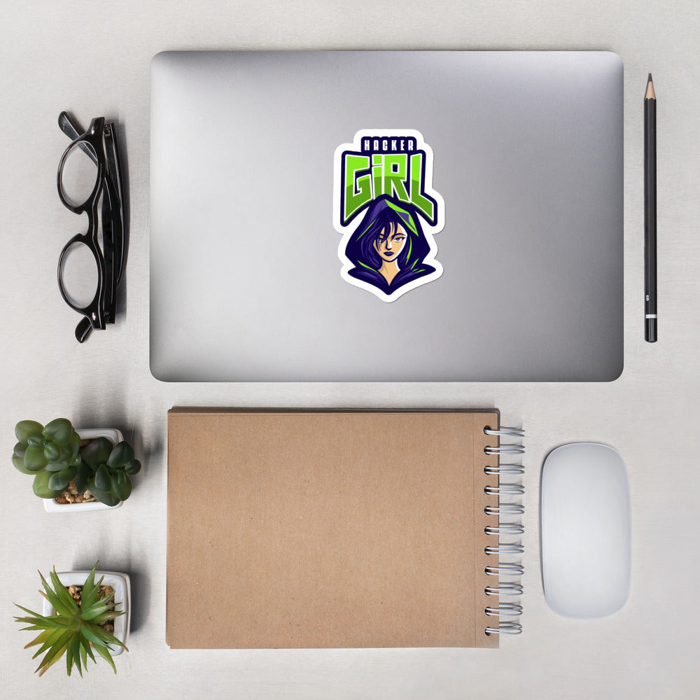 Hackergirl v.1 - Bubble-free stickers by DarkByteGear