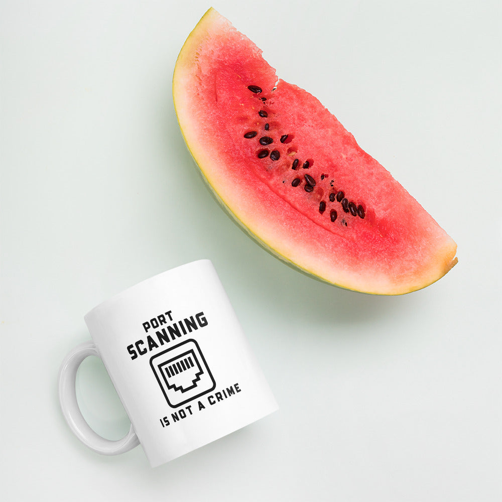 Port Scanning is not a crime - Mug by DarkByteGear