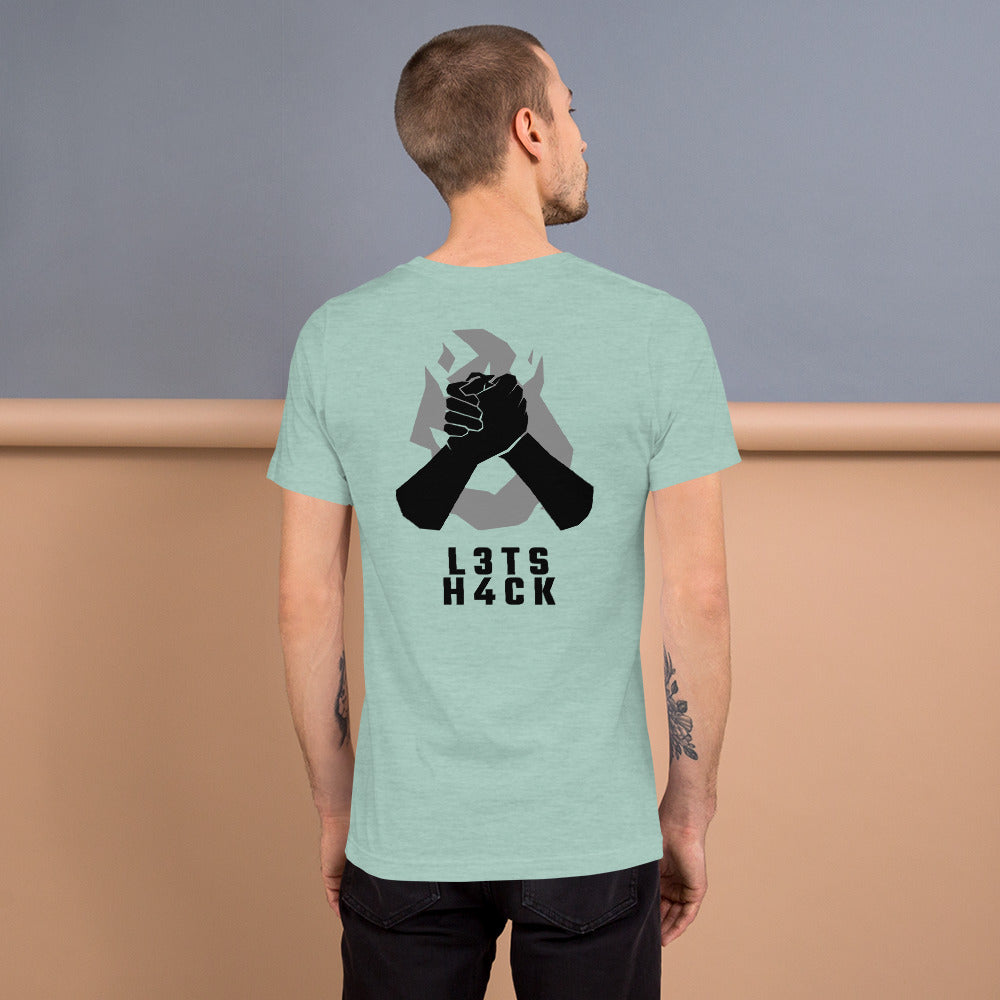 L3ts H4ck - Short-Sleeve Unisex T-Shirt by DarkByteGear