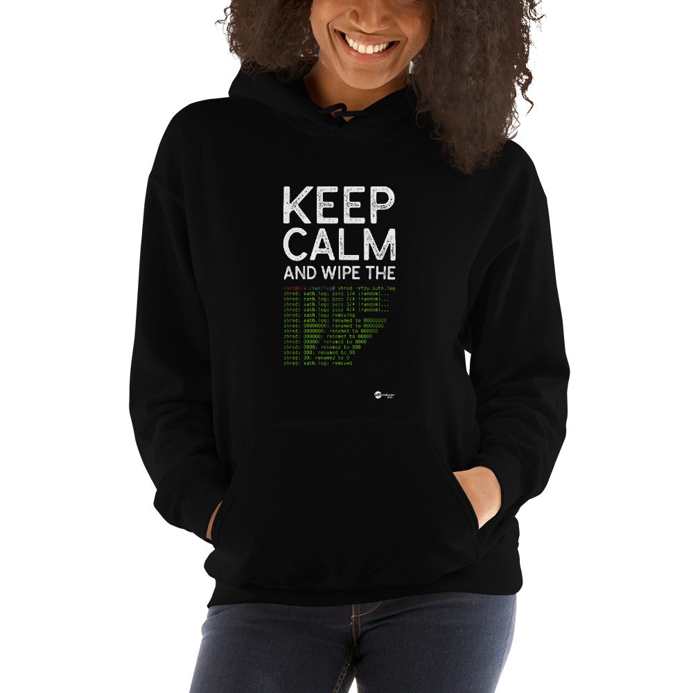 Keep Calm and wipe the logs - Unisex Hoodie by DarkByteGear