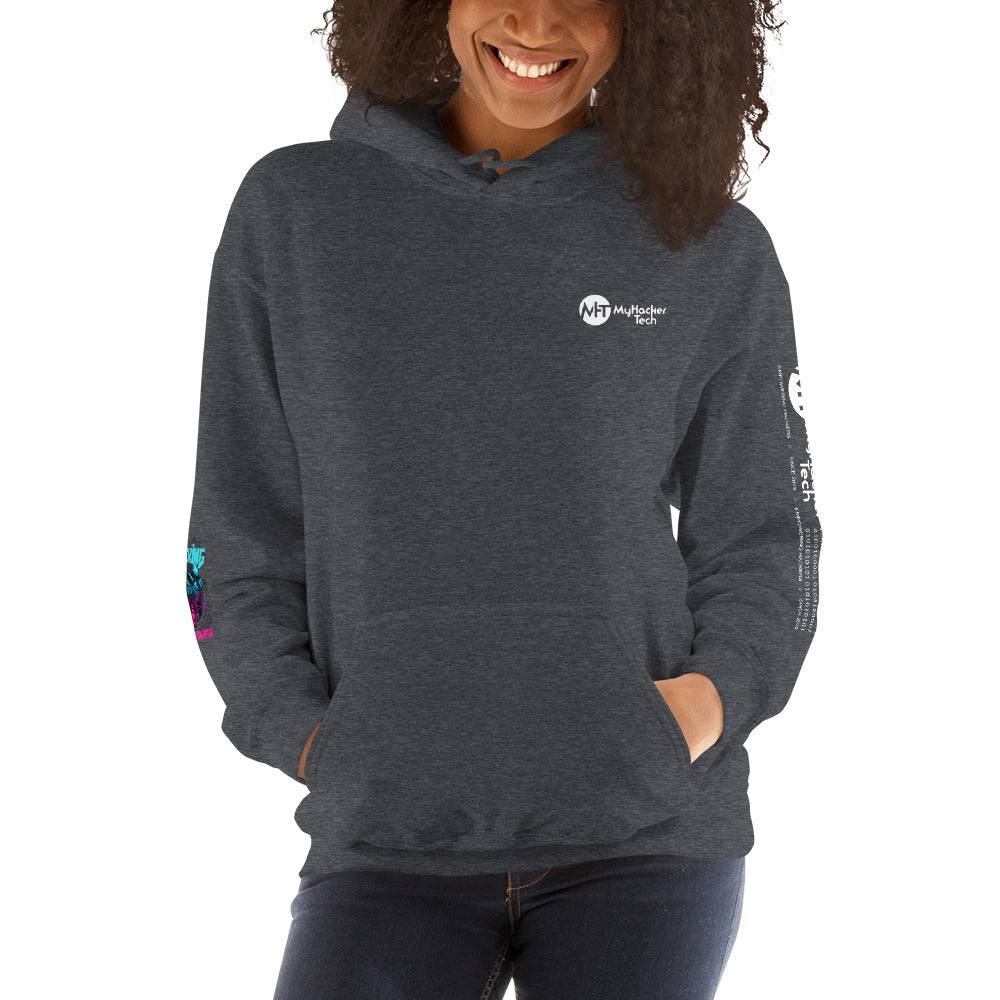 Hacking the apocalypse v1 - Unisex Hoodie (with all sides design) by DarkByteGear