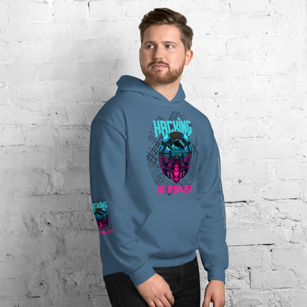 Hacking the apocalypse v1 - Unisex Hoodie (with all sides design) by DarkByteGear