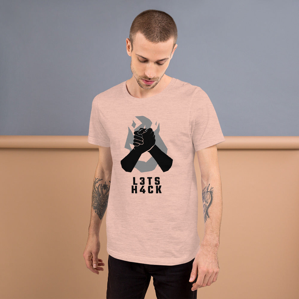 L3ts H4ck - Short-Sleeve Unisex T-Shirt by DarkByteGear