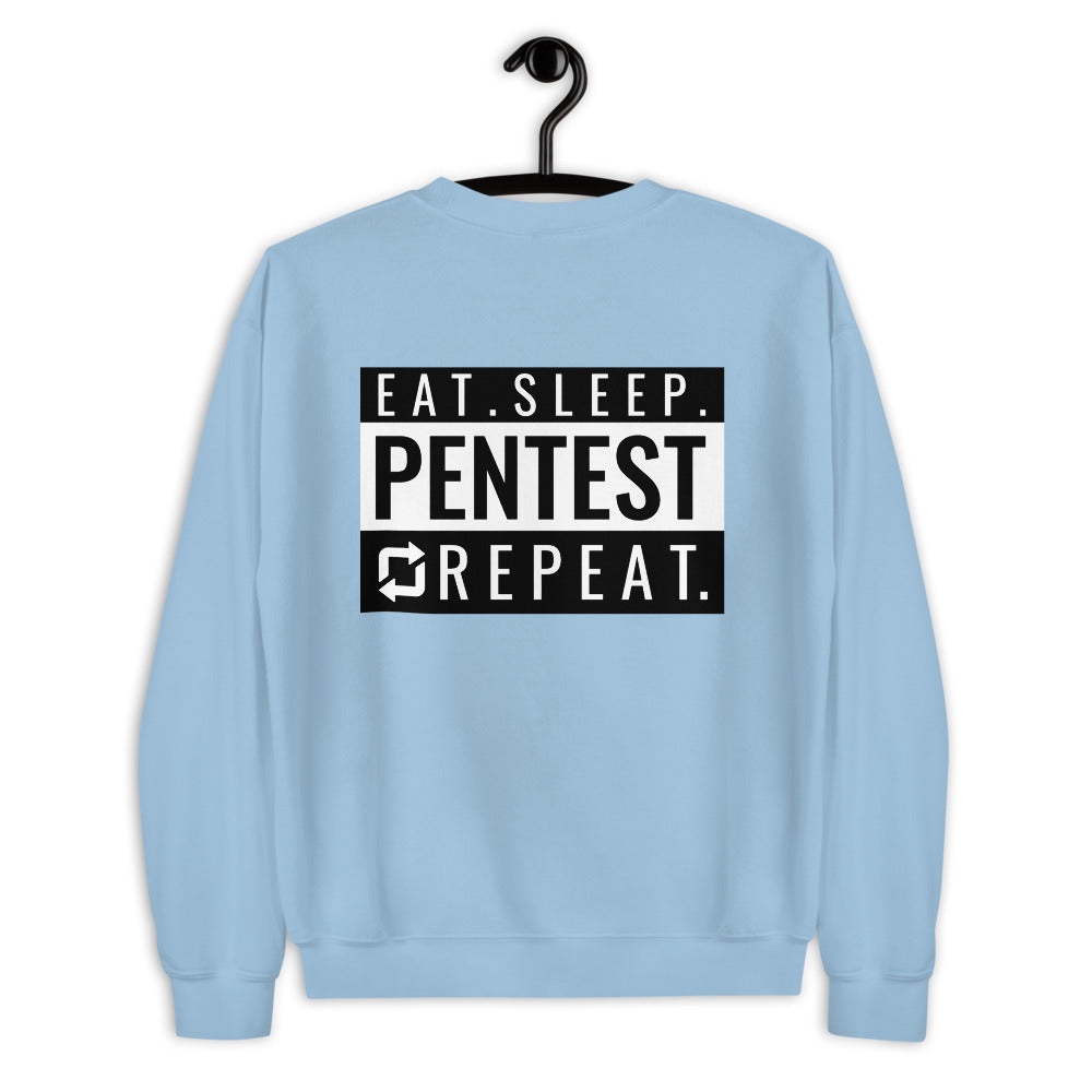 Eat sleep pentest repeat - Unisex Sweatshirt by DarkByteGear