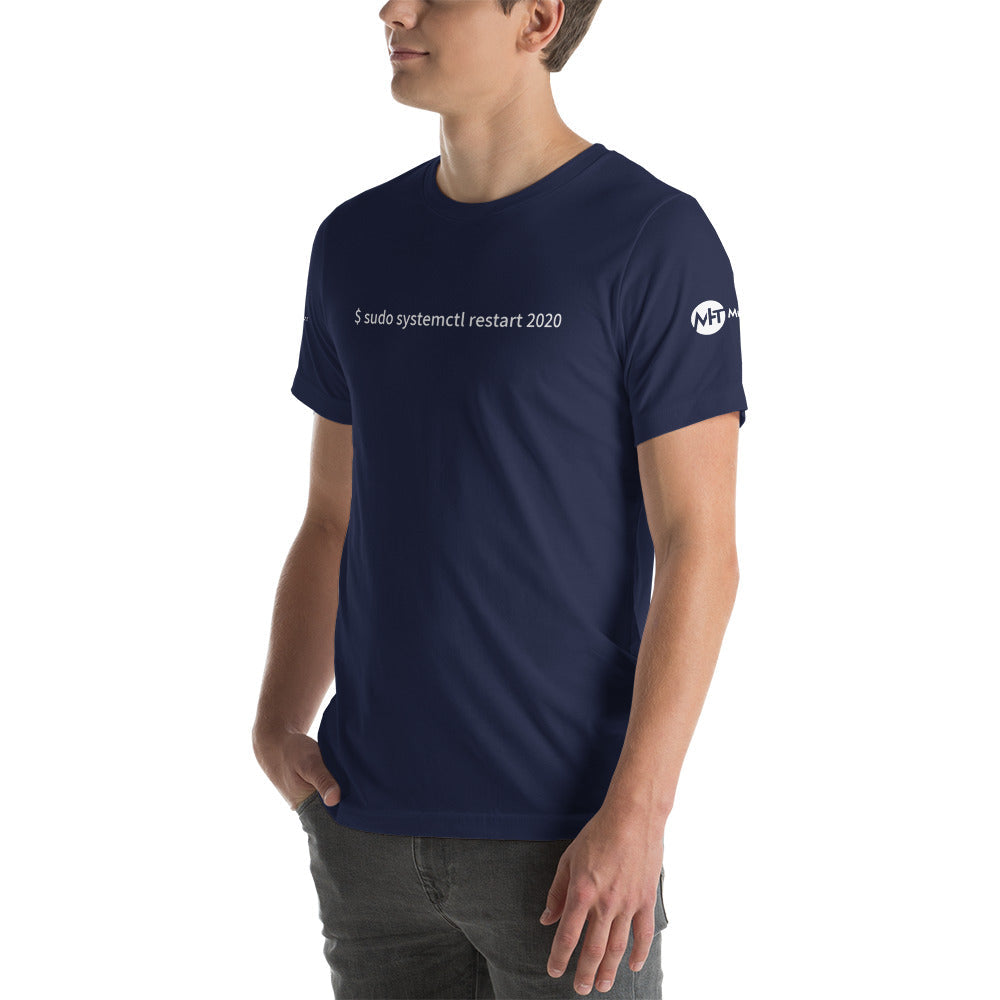 $ sudo systemctl restart 2020 - Short-Sleeve Unisex T-Shirt ( with all sides design) by DarkByteGear