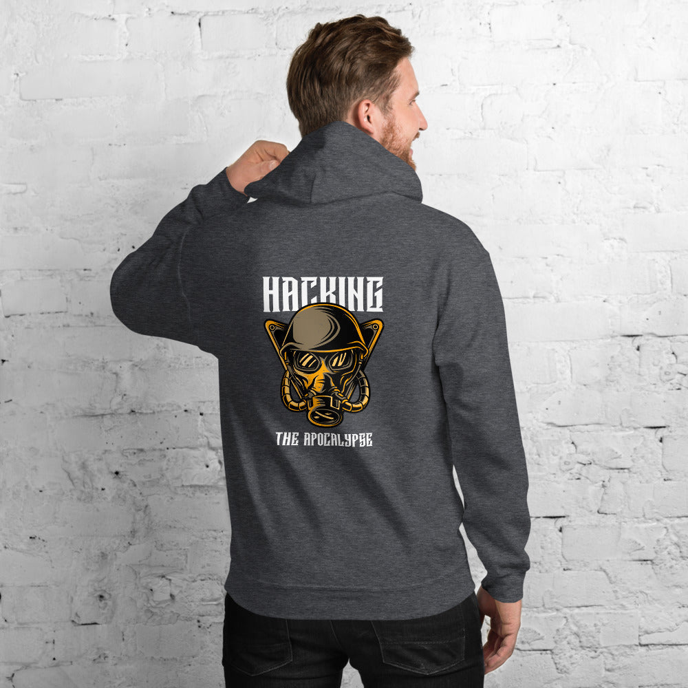 Hacking the apocalypse v - Unisex Hoodie (with back design) by DarkByteGear