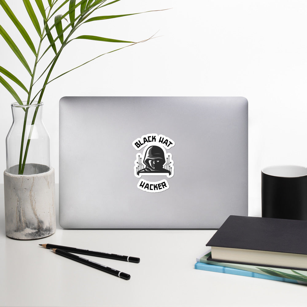 Black Hat Hacker - Bubble-free stickers by DarkByteGear